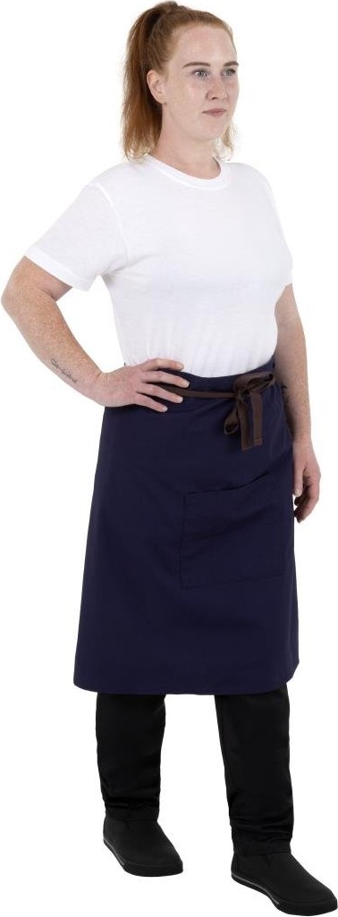  Southside Tablier bistro en toile de coton marine 