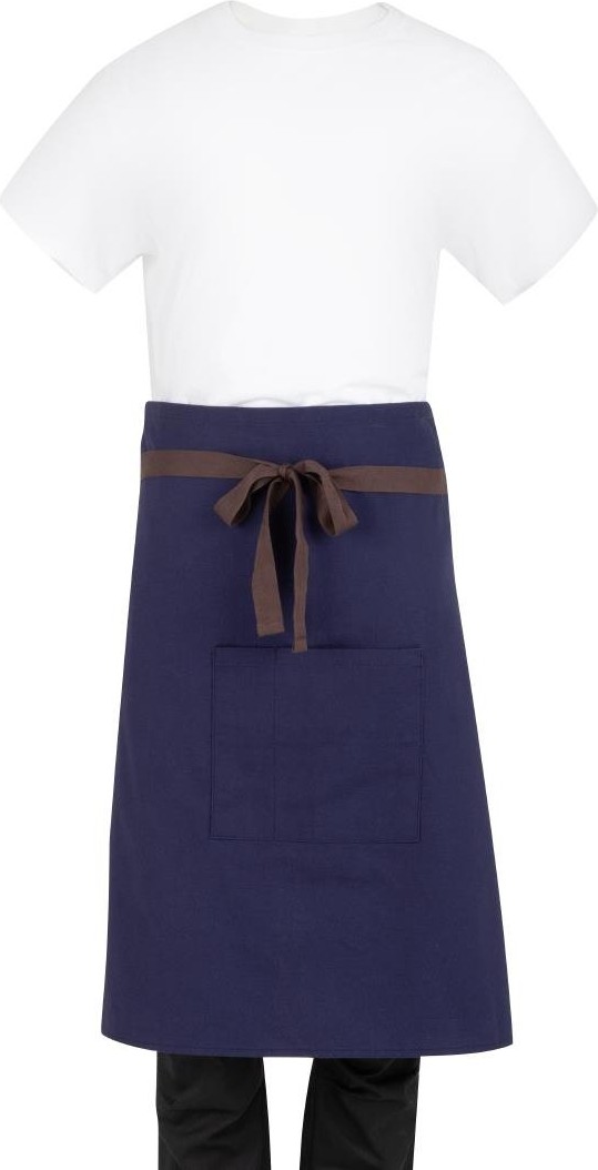  Southside Tablier bistro en toile de coton marine 