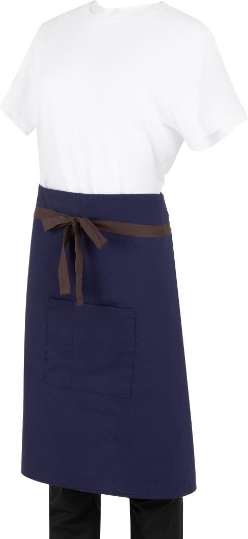  Southside Tablier bistro en toile de coton marine 