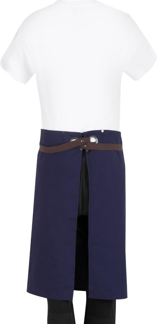  Southside Tablier bistro en toile de coton marine 