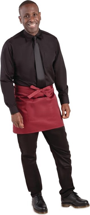  Whites Tablier serveur court bordeaux 