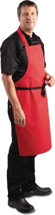  Whites Tablier bavette rouge 