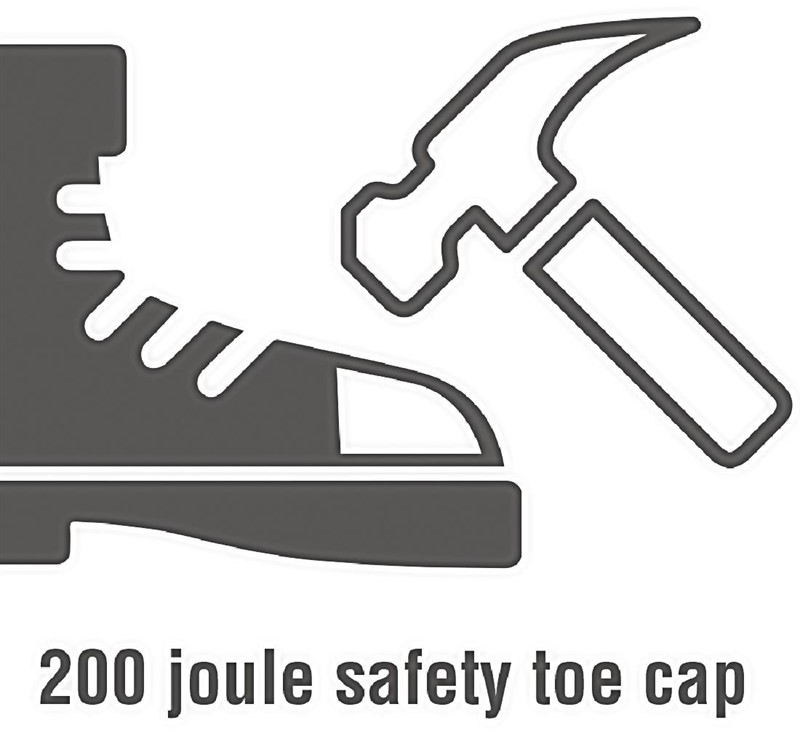  Lites Chaussures de s&eacute;curit&eacute; &agrave; lacets noires 