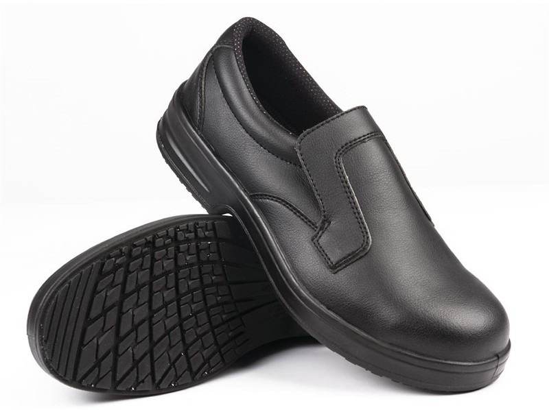  Lites Mocassins de s&eacute;curit&eacute; noirs 