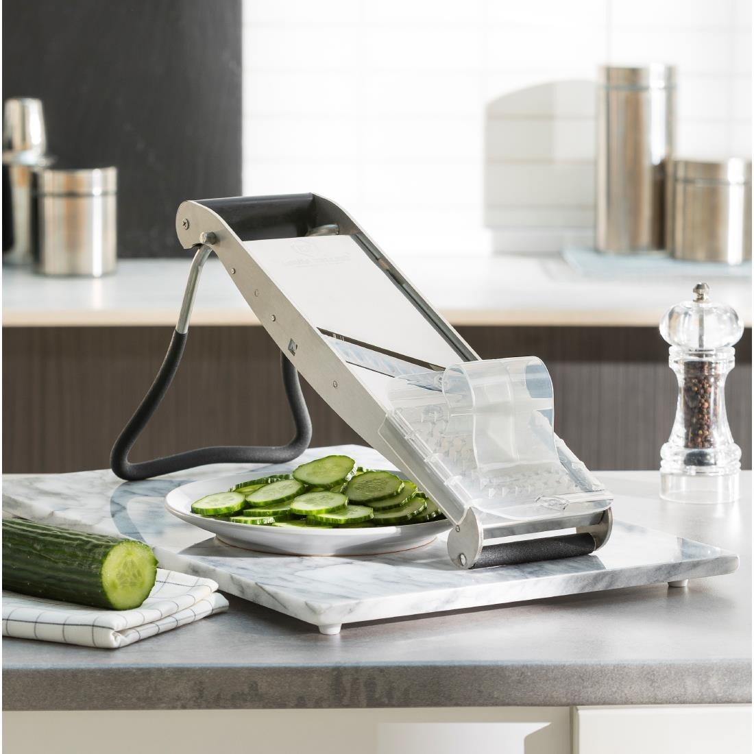  Tellier Mandoline japonaise en inox Louis Bron Compact Pro 