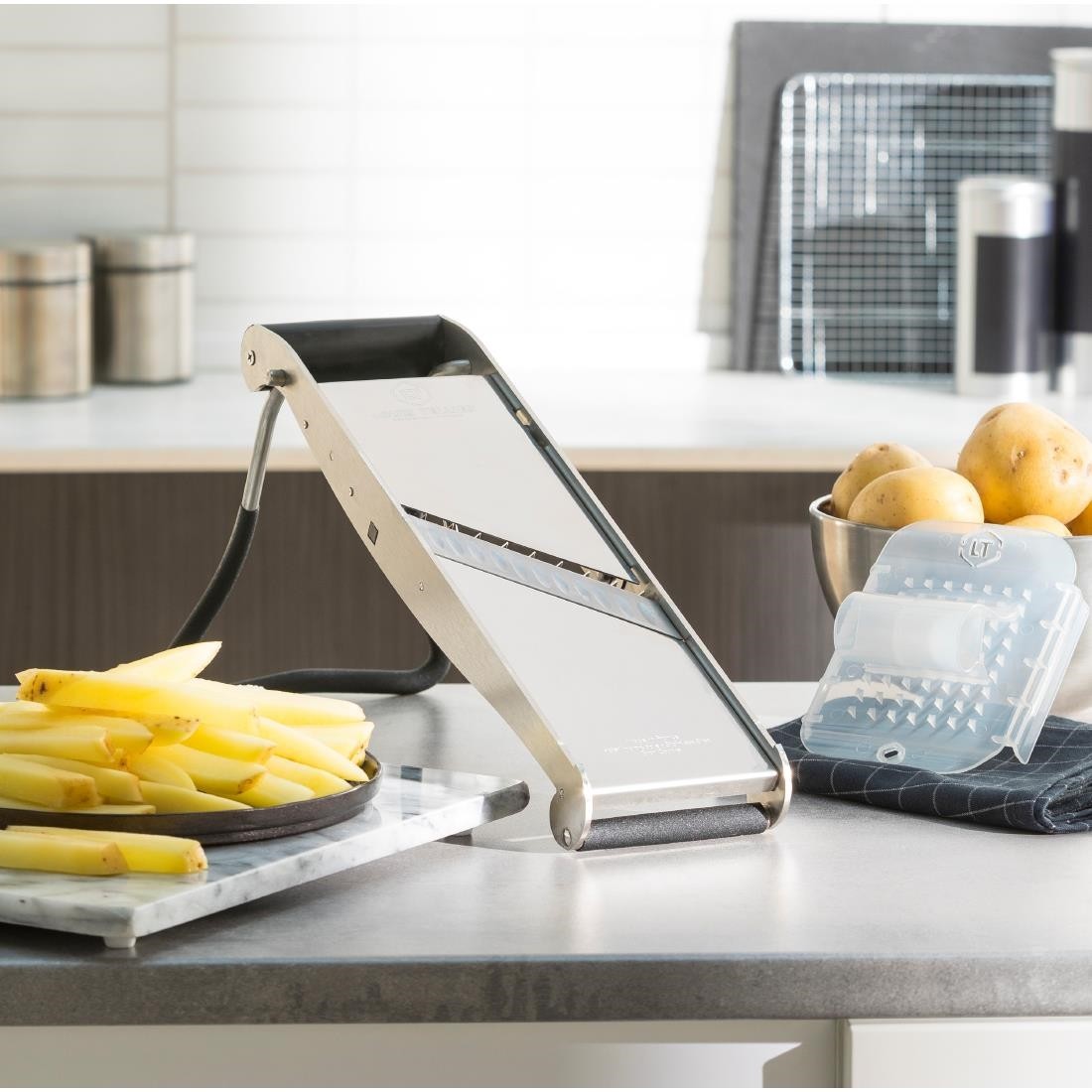  Tellier Mandoline japonaise en inox Louis Bron Compact Pro 