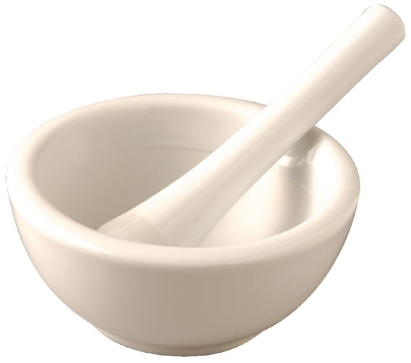  Vogue Pilon et mortier en porcelaine 115mm 