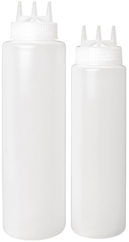  Vogue Bouteille souple transparente 3 embouts 908ml 