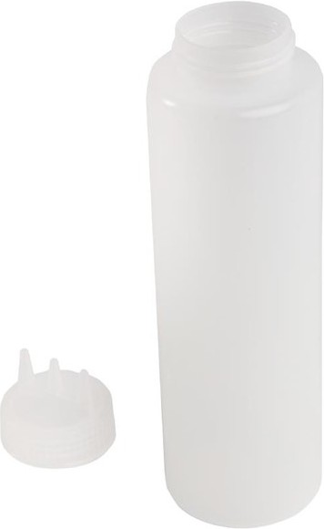  Vogue Bouteille souple transparente 3 embouts 908ml 