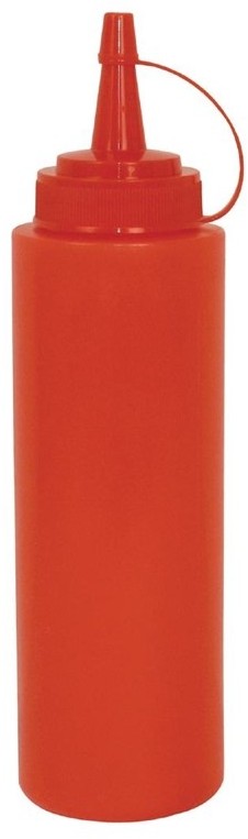  Vogue Distributeur de sauce 1L rouge 