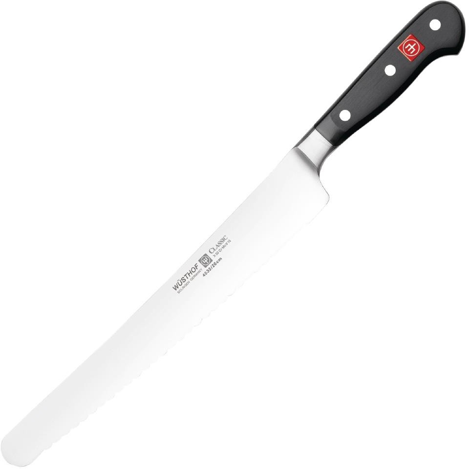  W&uuml;sthof Couteau &agrave; trancher Classic lame alveol&eacute;e 384mm 