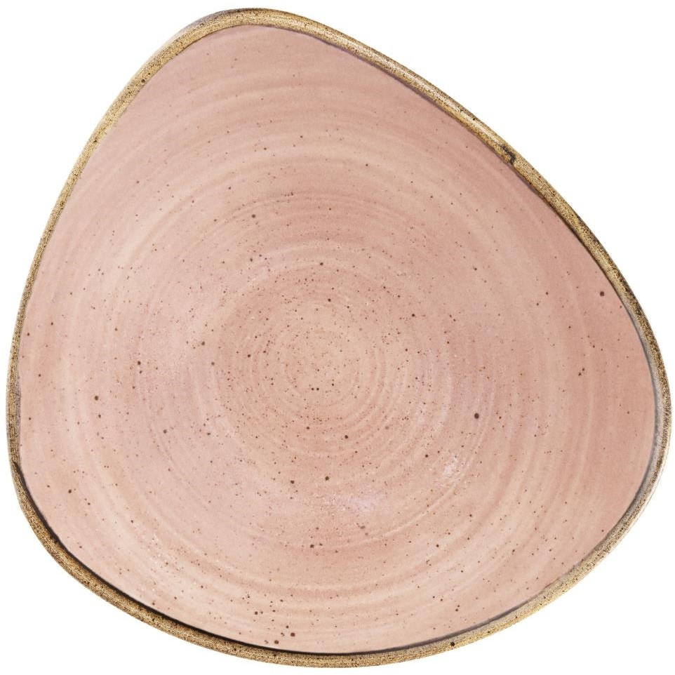  Churchill Bols triangulaires Stonecast Raw Terracotta Lotus 229mm (Lot de 12) 