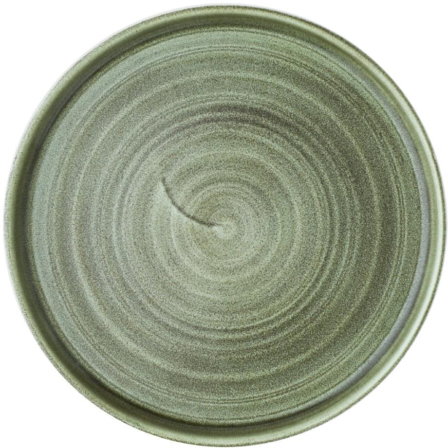  Churchill Assiettes avec rebord Stonecast Patina Green 210mm (Lot de 6) 