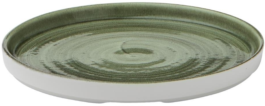  Churchill Assiettes avec rebord Stonecast Patina Green 210mm (Lot de 6) 
