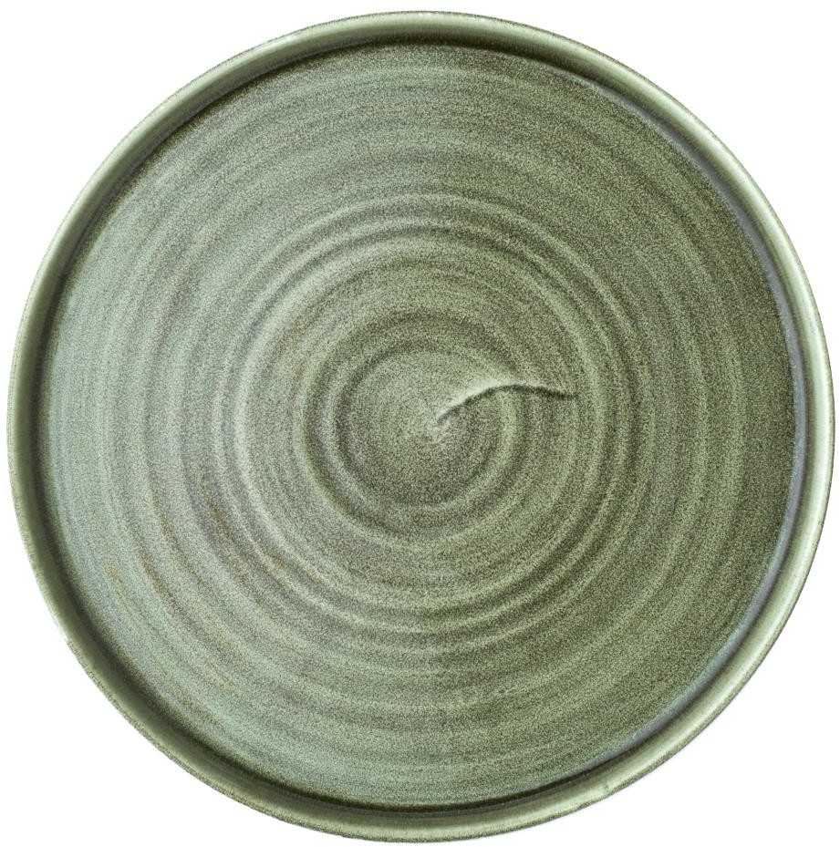  Churchill Assiettes avec rebord Stonecast Patina Green 260mm (Lot de 6) 