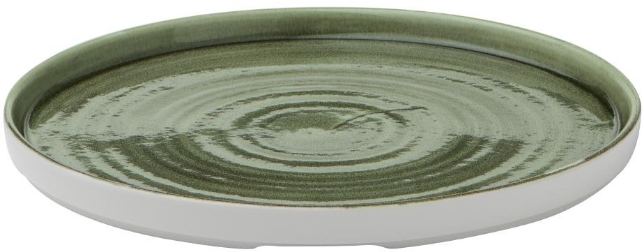  Churchill Assiettes avec rebord Stonecast Patina Green 260mm (Lot de 6) 