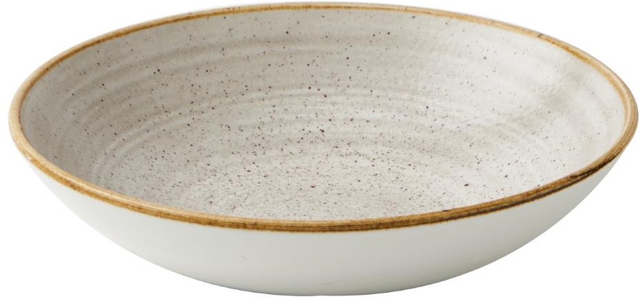  Churchill Assiettes coupes rondes Stonecast Raw Grey 184mm (Lot de 12) 