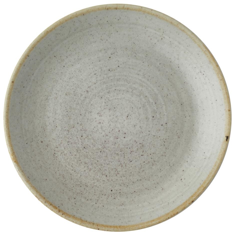  Churchill Assiettes coupes rondes Stonecast Raw Evolve Grey 165mm (Lot de 12) 