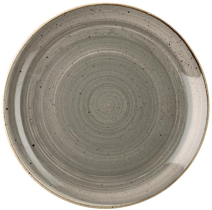  Churchill Assiettes rondes Stonecast Grey 288mm (Lot de 12) 