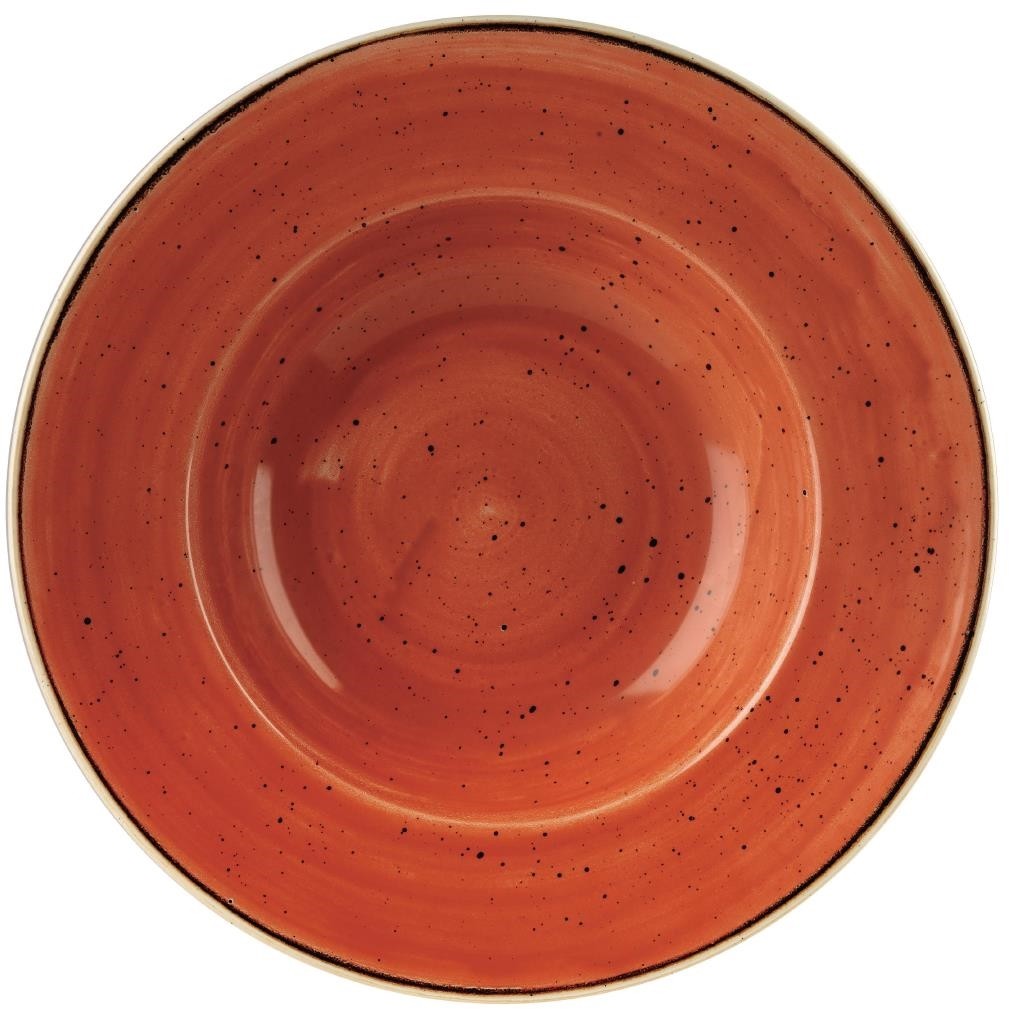  Churchill Bols &agrave; bord large Stonecast Spiced Orange 277mm (Lot de 12) 