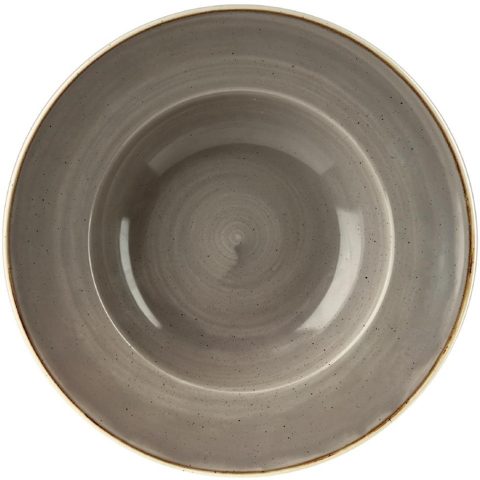  Churchill Bols &agrave; bord large Stonecast Peppercorn Grey 277mm (Lot de 12) 