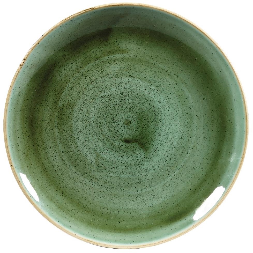 Churchill Assiettes rondes Stonecast Samphire Green 217mm (Lot de 12) 