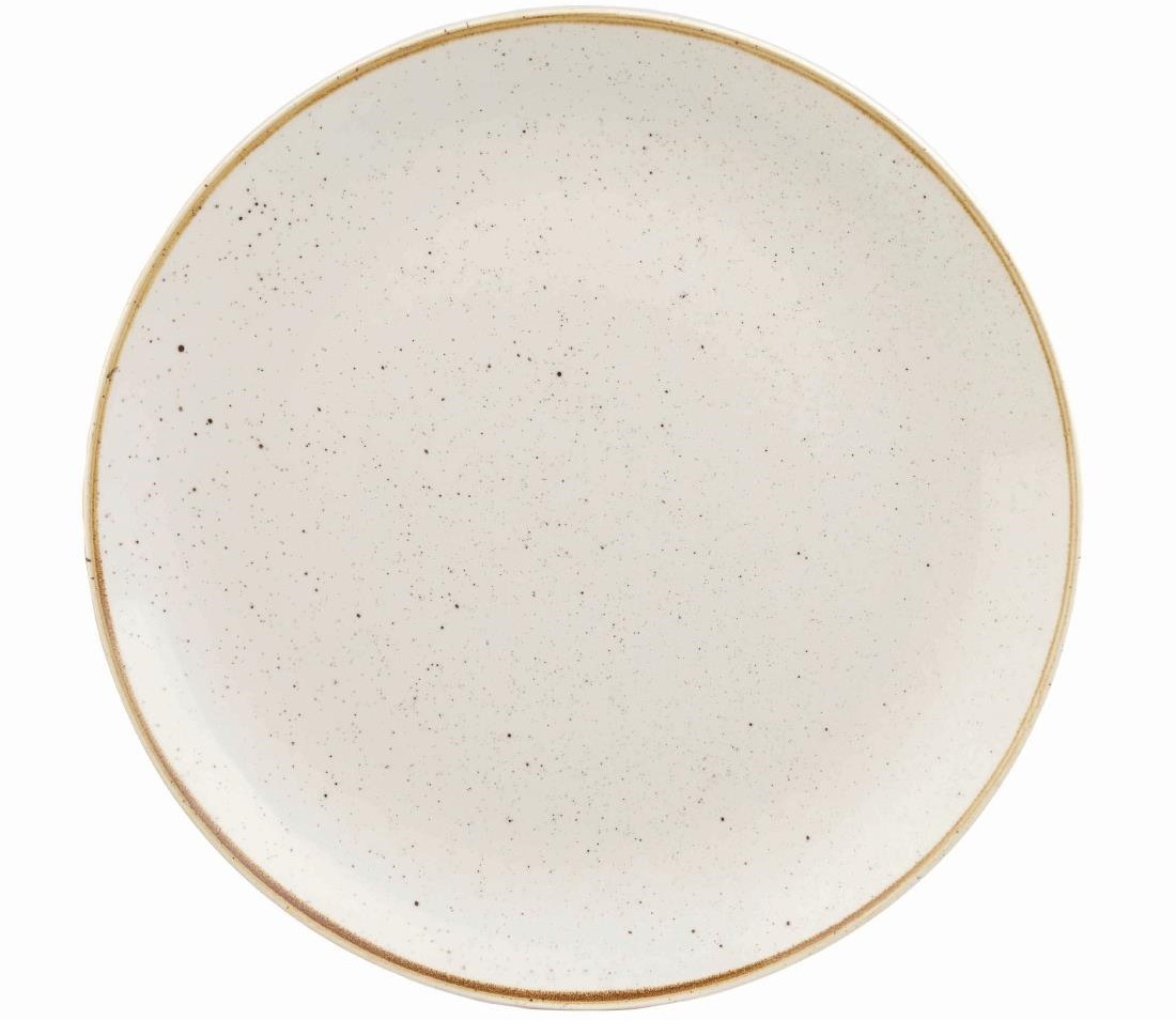  Churchill Assiettes rondes Stonecast Barley White 217mm (Lot de 12) 