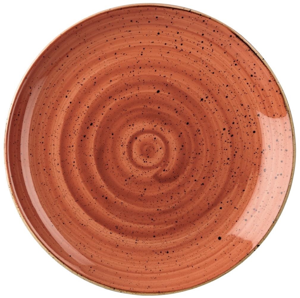  Churchill Assiettes rondes Stonecast Spiced Orange 165mm (Lot de 12) 