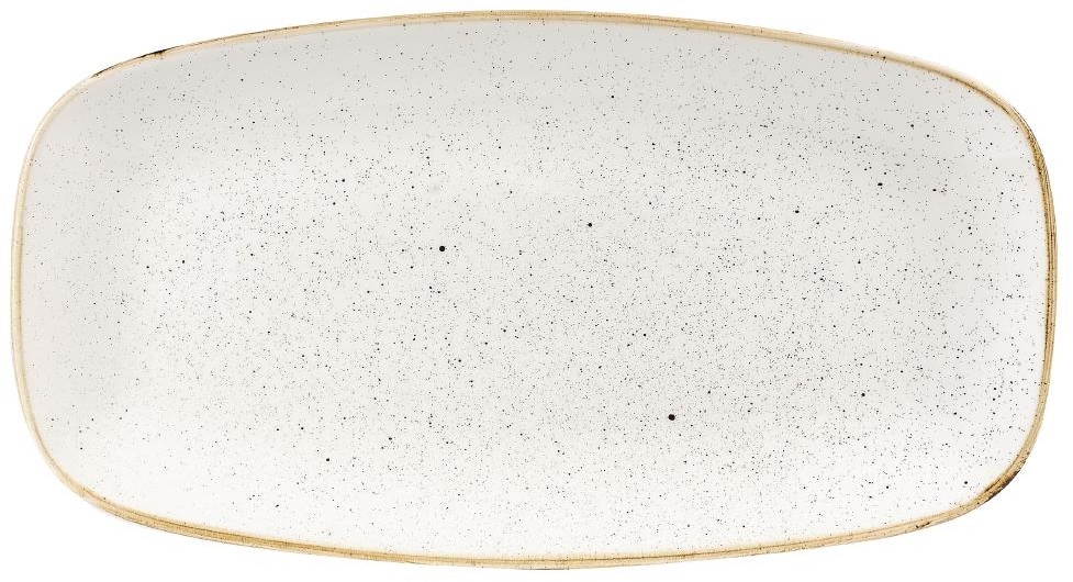  Churchill Assiettes oblongues Stonecast Barley White 189 x 355mm (Lot de 6) 