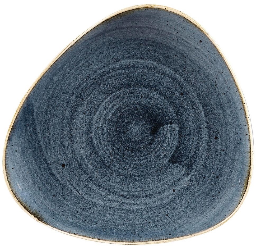  Churchill Assiettes triangulaires Stonecast Blueberry 192mm (Lot de 12) 