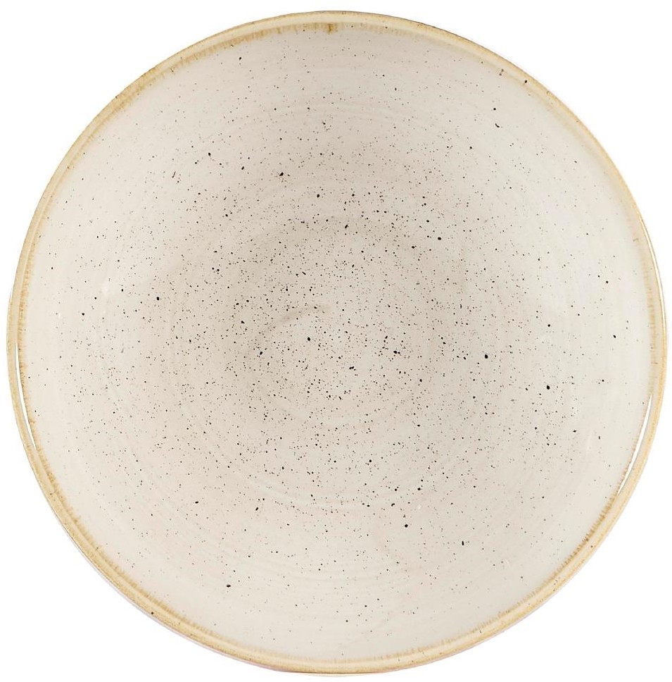  Churchill Assiettes coupes rondes Stonecast Nutmeg Cream 182mm (Lot de 12) 