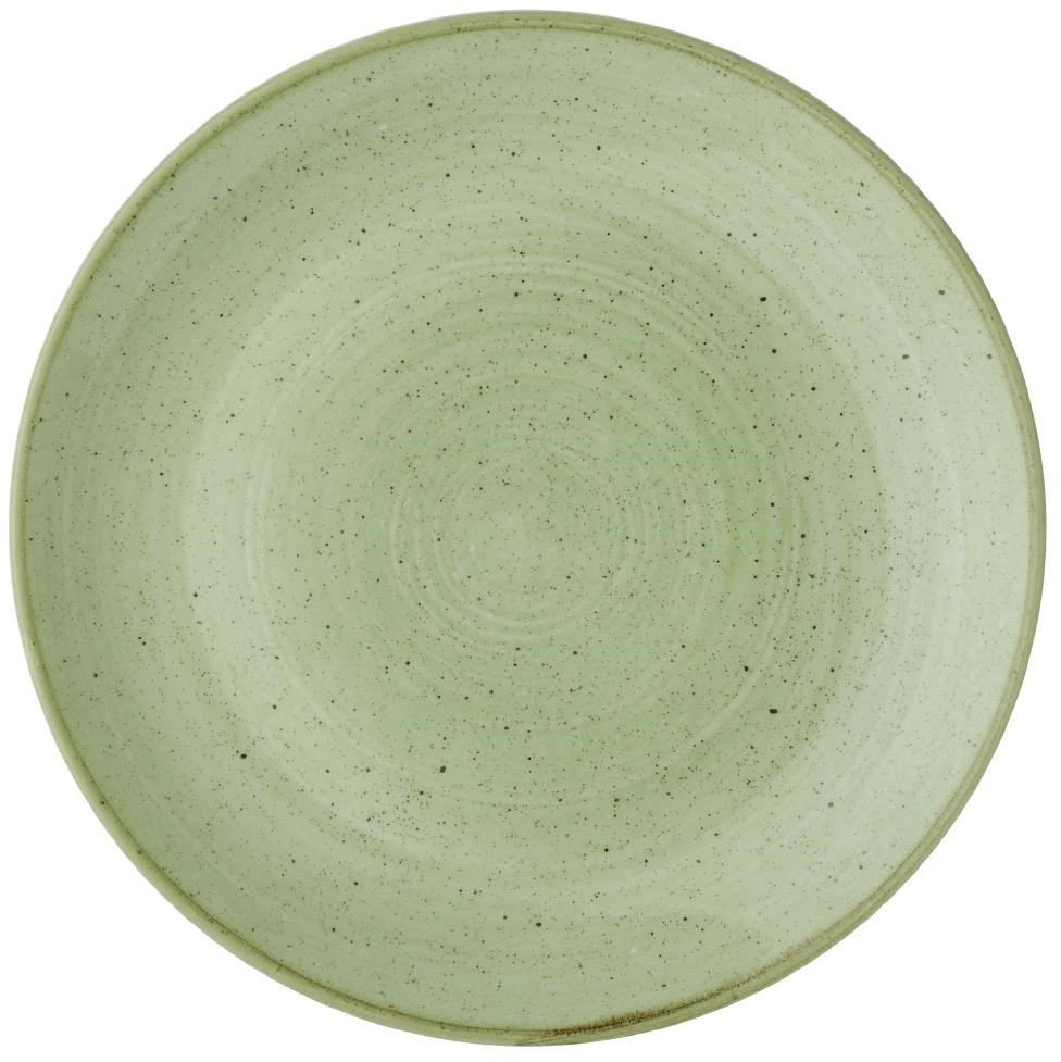  Churchill Assiettes avec rebord Stonecast Sage Green 260mm (Lot de 12) 