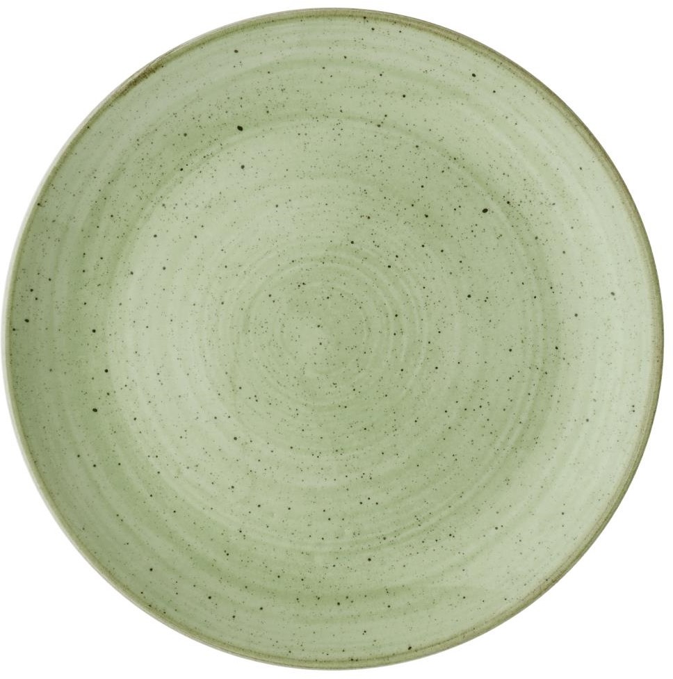  Churchill Assiettes avec rebord Stonecast Sage Green 217mm (Lot de 12) 