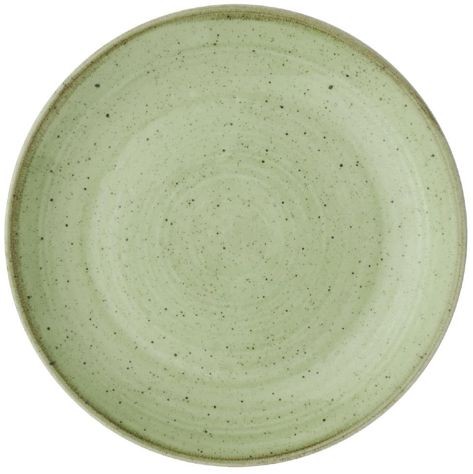  Churchill Assiettes avec rebord Stonecast Sage Green 165mm (Lot de 12) 
