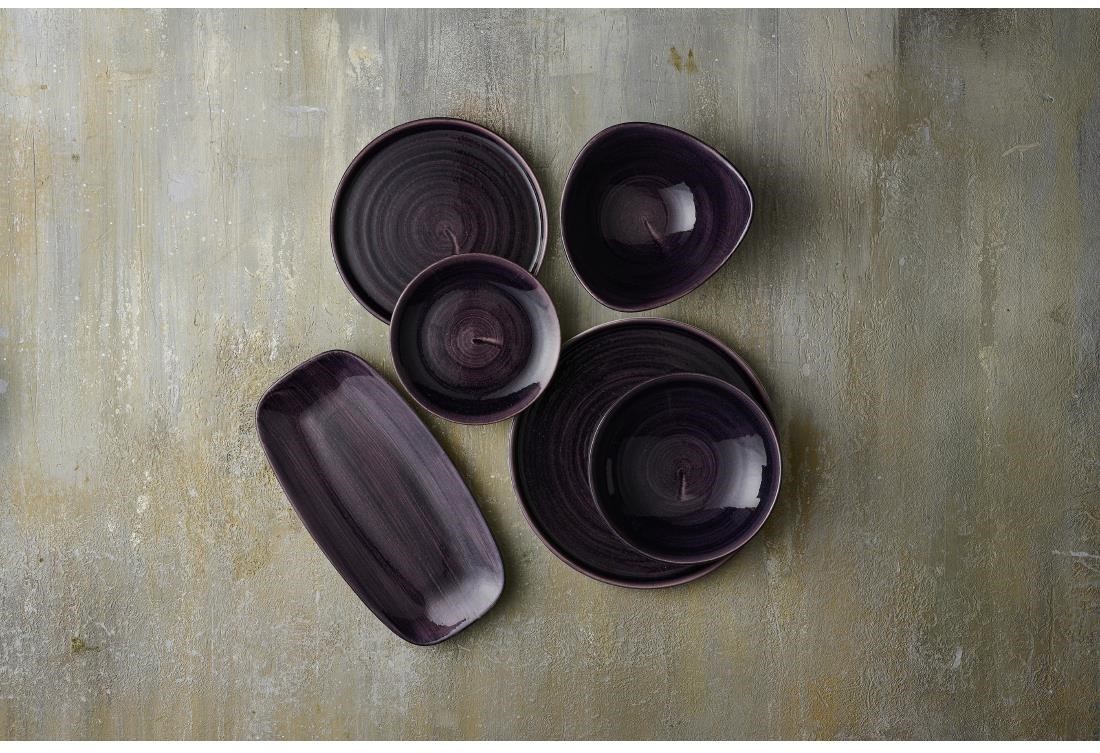  Churchill Bols triangulaires Stonecast Patina Purple 235mm (Lot de 12) 