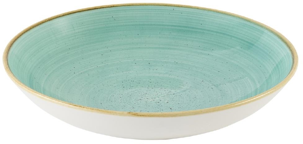  Churchill Assiettes coupes rondes Stonecast Mint 182mm (Lot de 12) 
