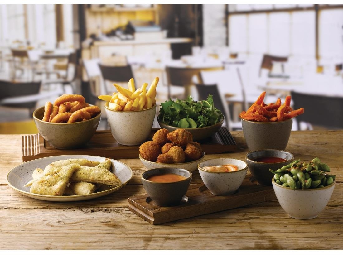  Churchill Pots &agrave; frites Stonecast Grey 100mm (Lot de 12) 