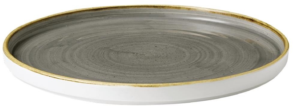  Churchill Assiettes avec rebord Stonecast Peppercorn Grey 260mm (Lot de 6) 