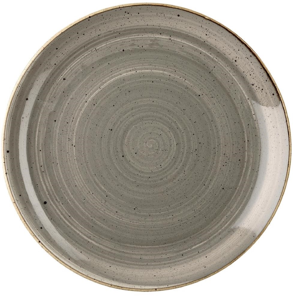  Churchill Assiettes rondes Stonecast Grey Evolve 324mm (Lot de 6) 