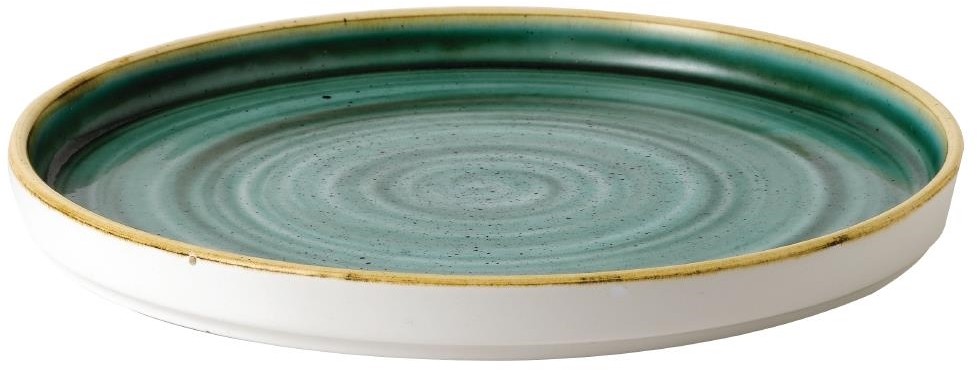  Churchill Assiettes avec rebord Stonecast Samphire Green 210mm (Lot de 6) 