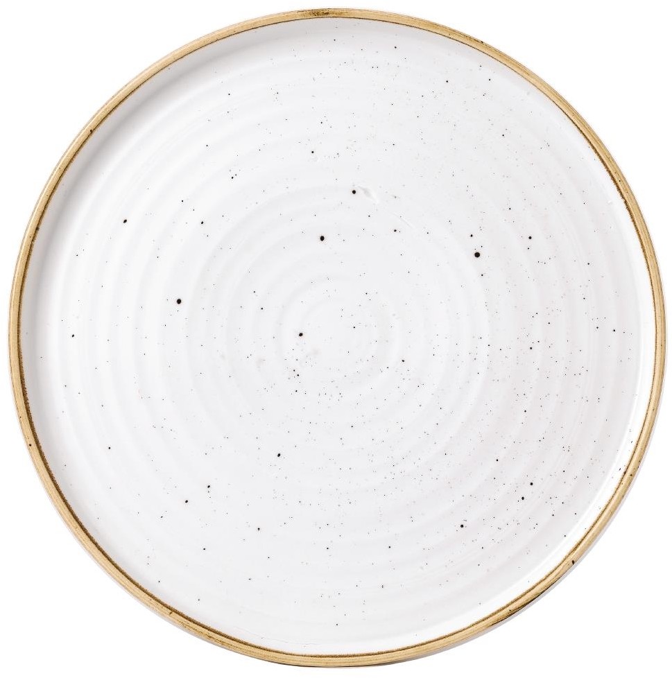  Churchill Assiettes avec rebord Stonecast Barley White 275mm (Lot de 6) 