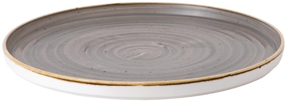  Churchill Assiettes avec rebord Stonecast Peppercorn Grey 275mm (Lot de 6) 