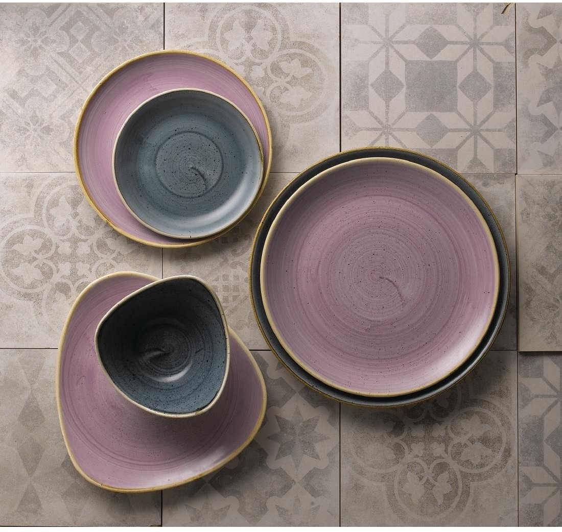  Churchill Assiettes coupes rondes Stonecast Lavender Evolve 286mm (Lot de 12) 