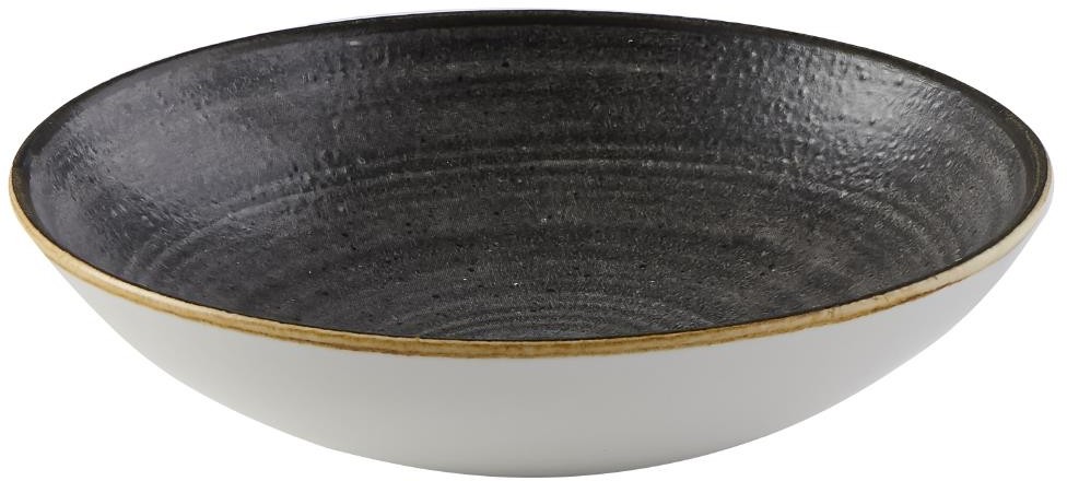  Churchill Assiettes coupes rondes Stonecast Raw Evolve Black 182mm (Lot de 12) 