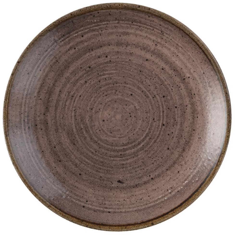  Churchill Assiettes avec rebord Stonecast Raw Evolve Brown 165mm (Lot de 12) 