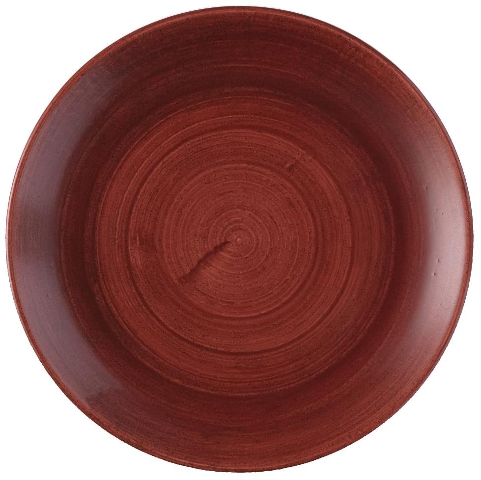  Churchill Assiettes avec rebord Stonecast Patina Evolve Red Rust 217mm (Lot de 12) 