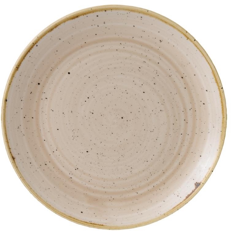  Churchill Assiettes rondes Churchill&nbsp;Stonecast Nutmeg Cream 217mm (Lot de 12) 