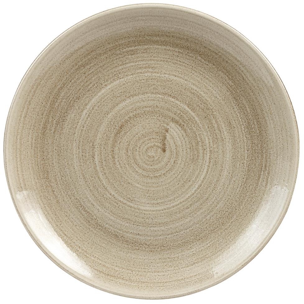  Churchill Assiettes rondes Stonecast Patina Antique Taupe 260mm (Lot de 9) 