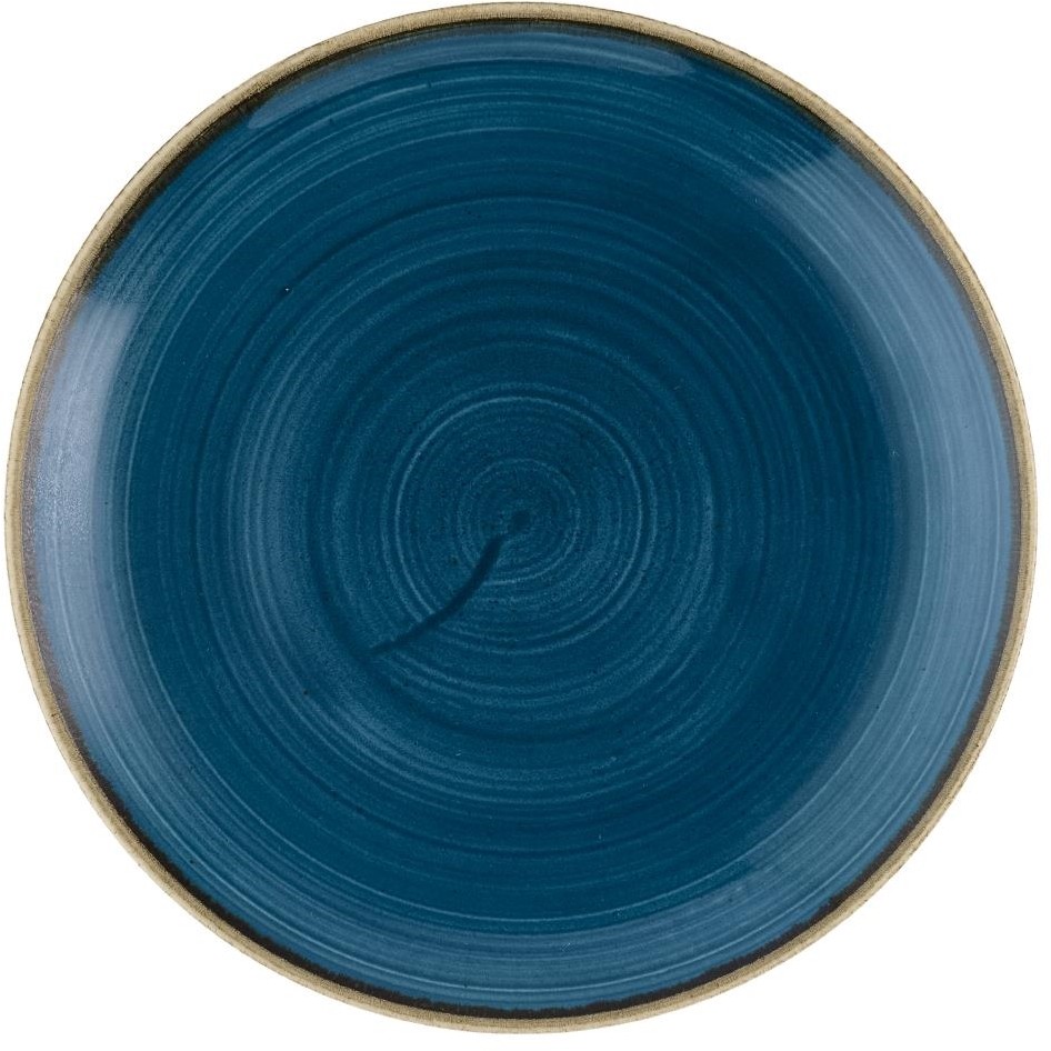 Churchill Assiettes rondes Stonecast Java Blue Evolve 220mm (Lot de 12) 