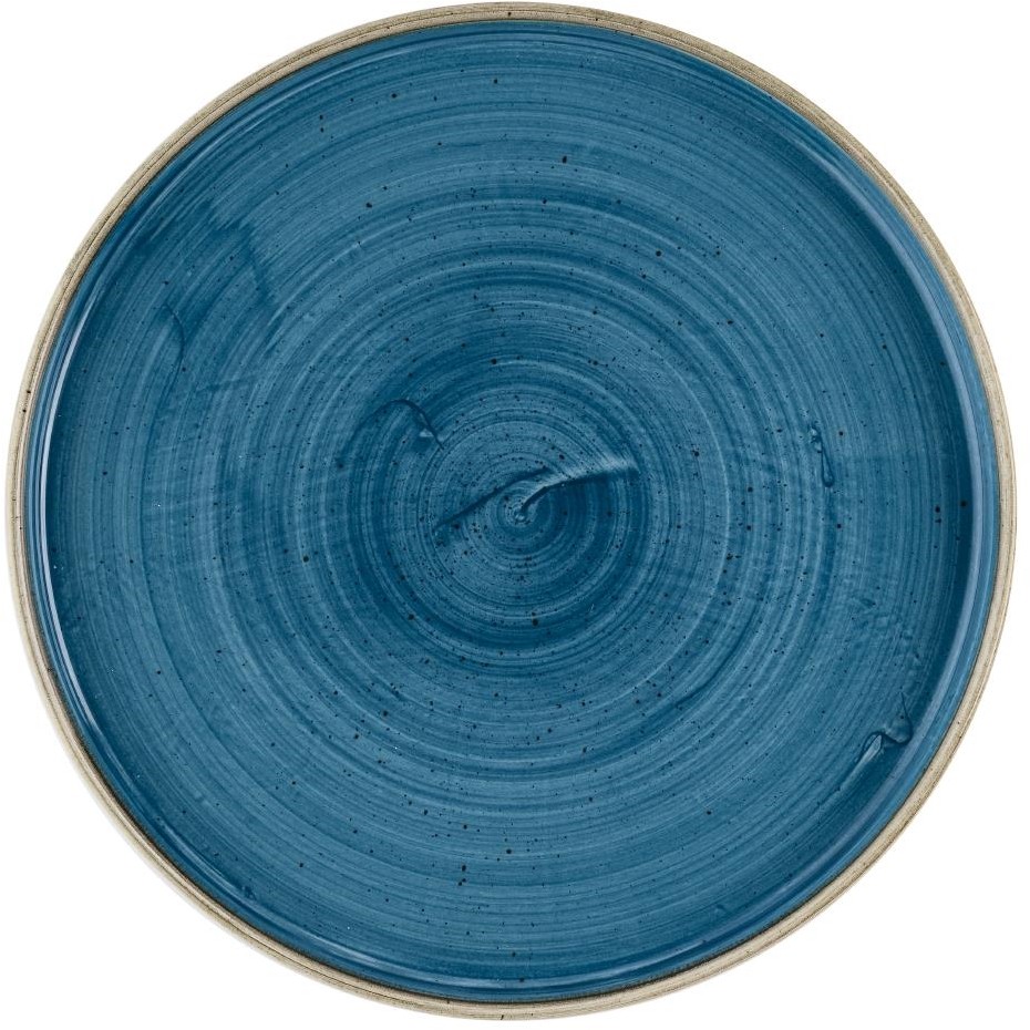  Churchill Assiettes avec rebord Stonecast Java Blue 260mm (Lot de 6) 